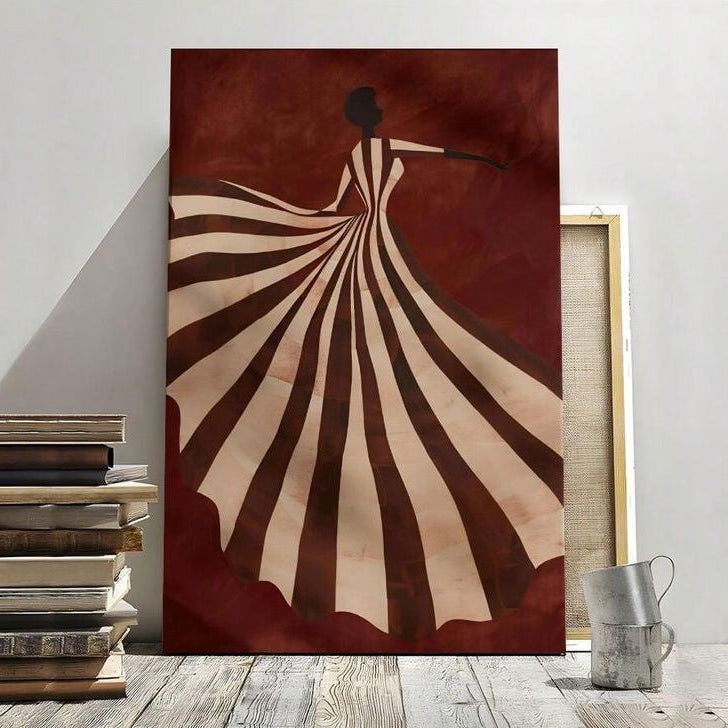 Elegant Abstract Woman Canvas Wall Art